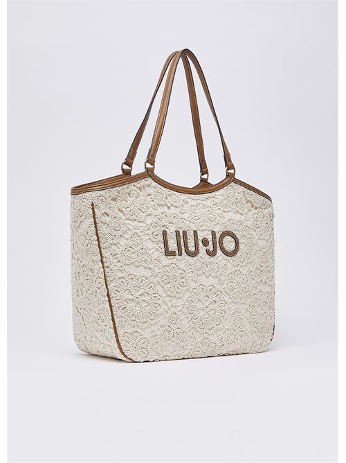 Borsa tote grande in pizzo LIU JO | AA6208J3865/X0459